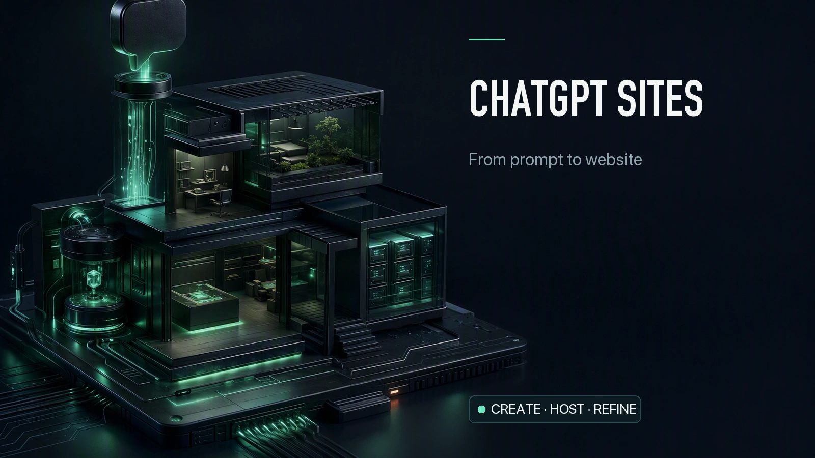 ChatGPT Sites — From prompt to website