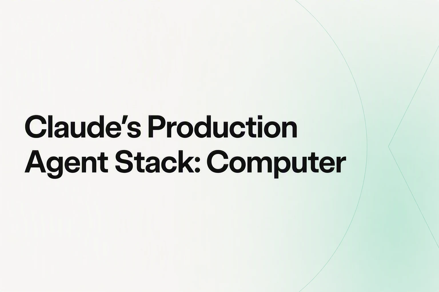 Claude production agent stack connecting files, skills, and browser use