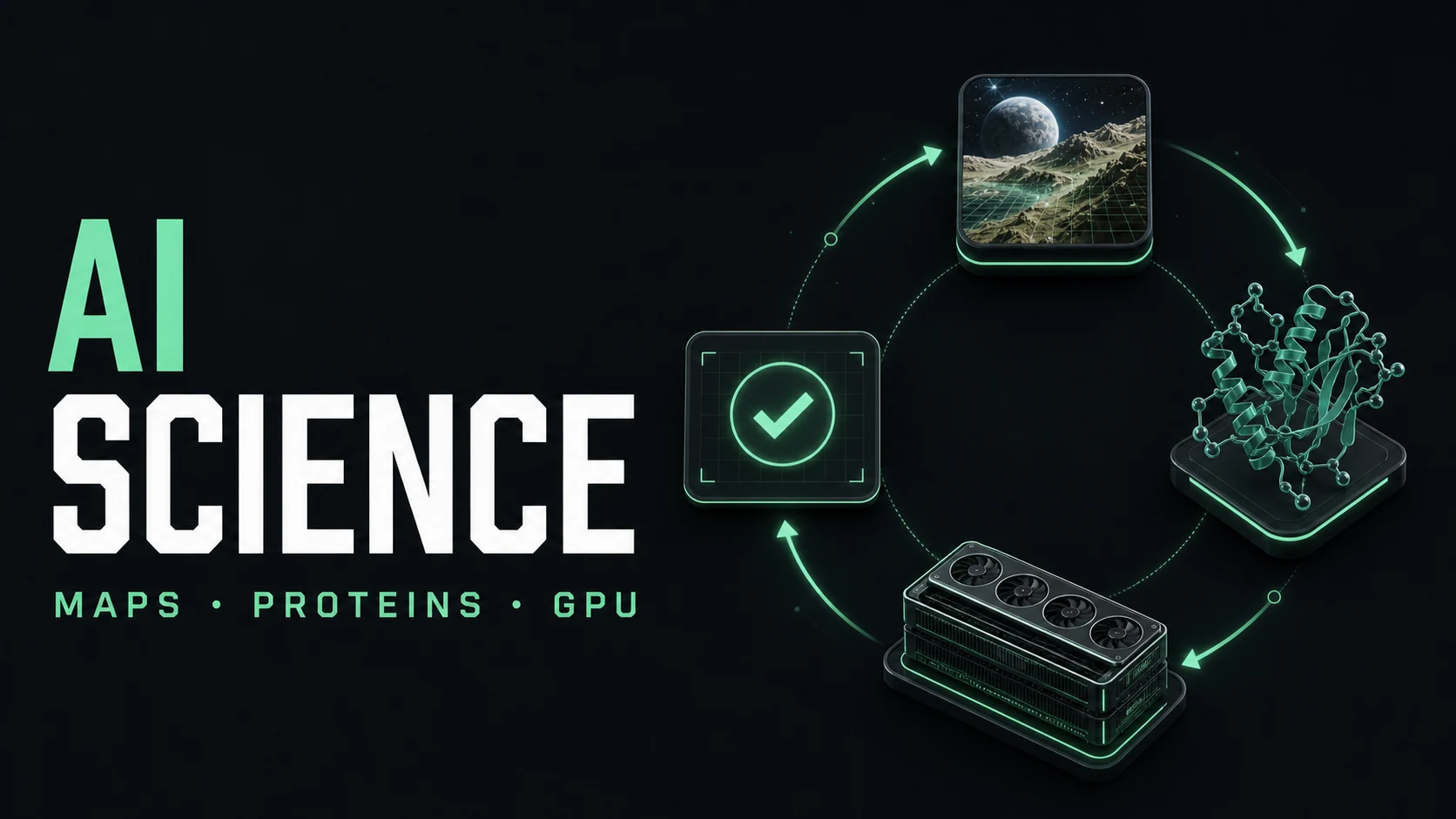 AI connecting planetary mapping, protein design, and GPU computing