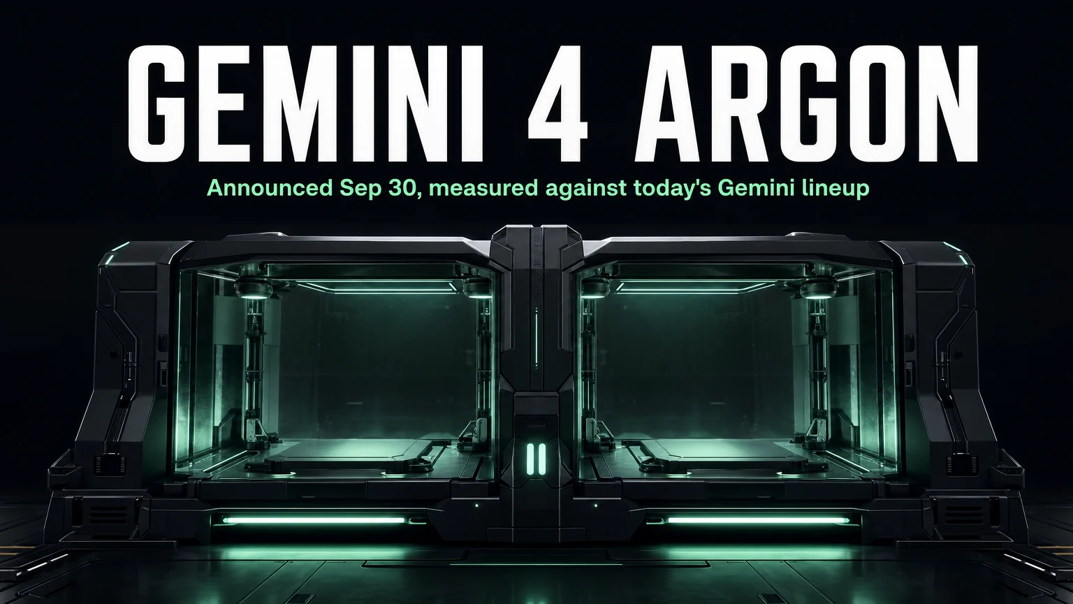 Gemini 4 Argon API access and agent benchmark cover; editorial artwork, not a test result