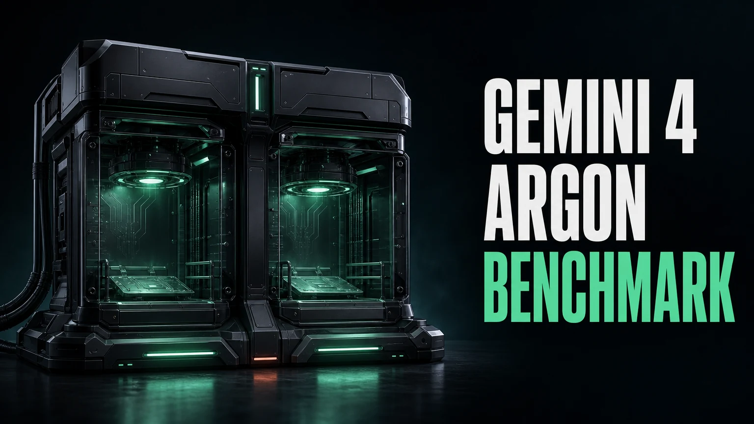Gemini 4 Argon independent benchmark leaderboard cover; editorial artwork, not a chart of results