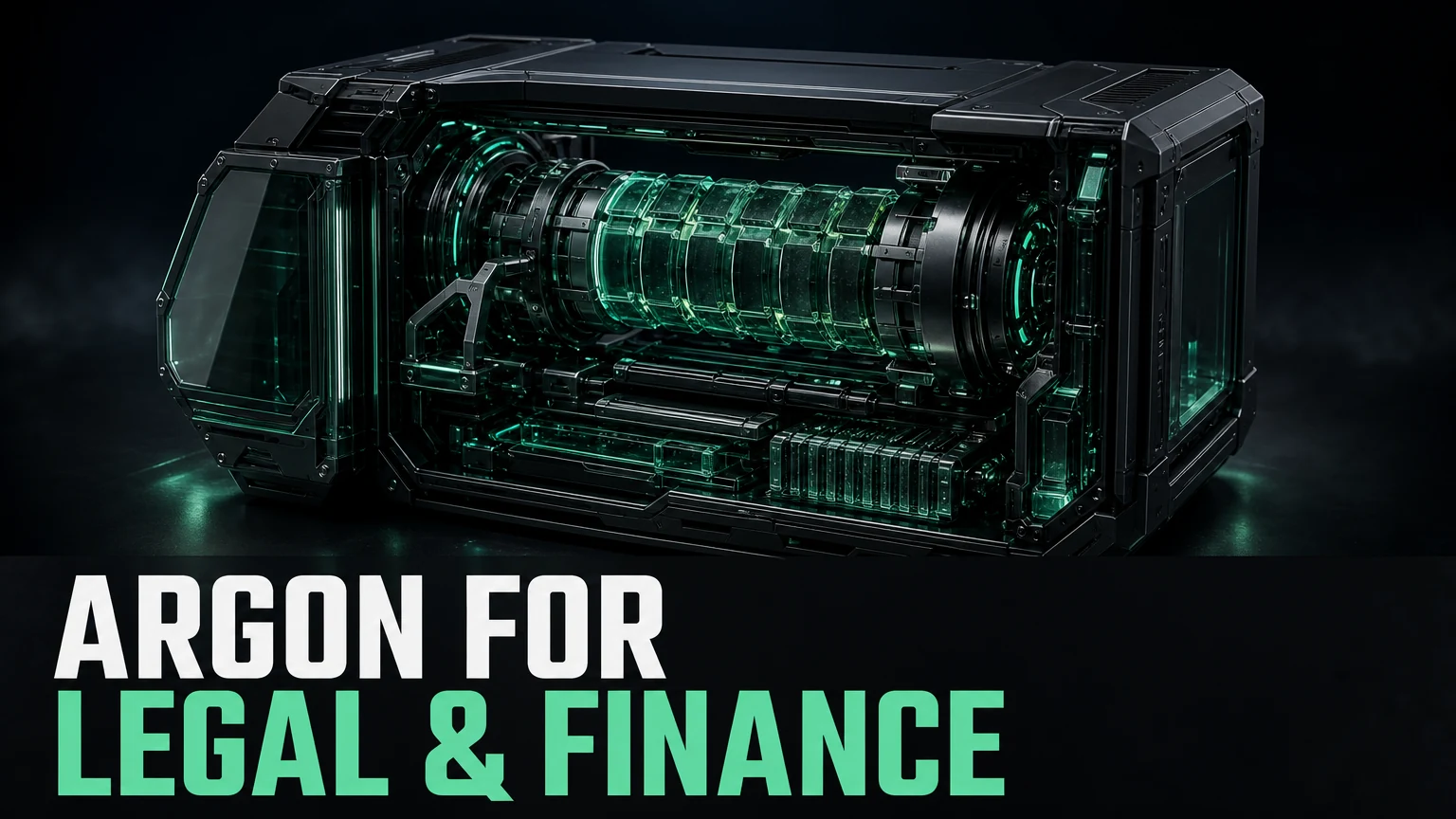 Gemini 4 Argon for legal and finance work cover; editorial artwork, not a test result