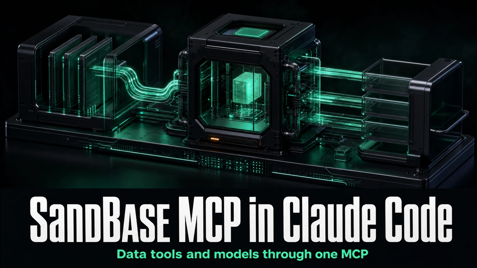 Cover for a tutorial on connecting the SandBase MCP server to Claude Code