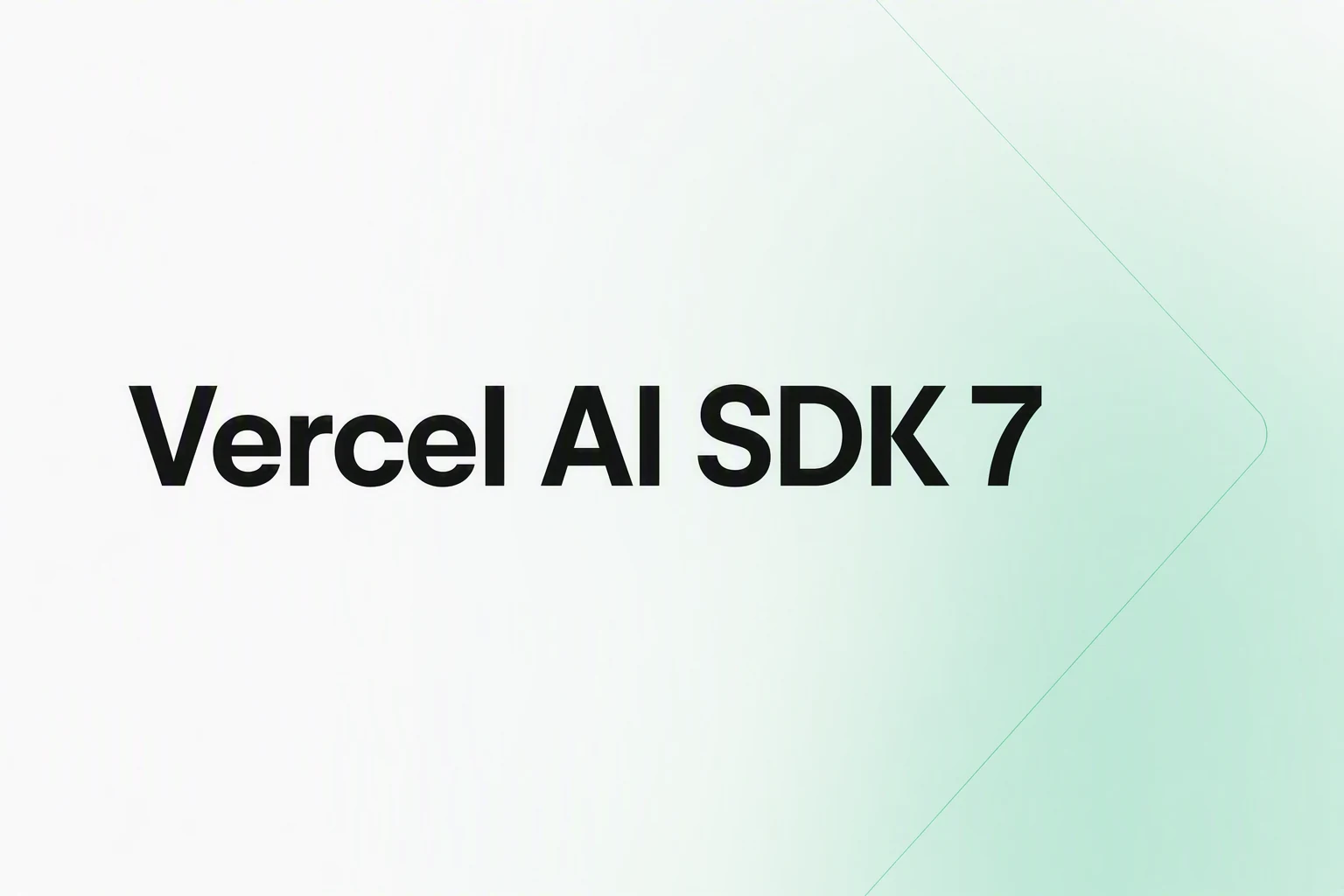 Vercel AI SDK 7 workflow architecture