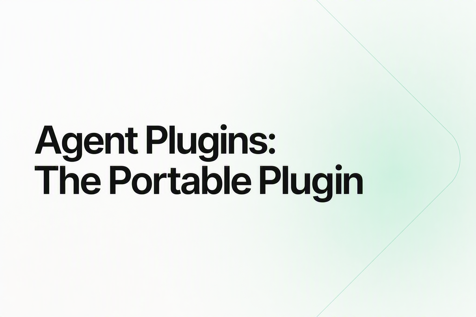 Agent Plugins: a portable open standard for AI agent plugin packages