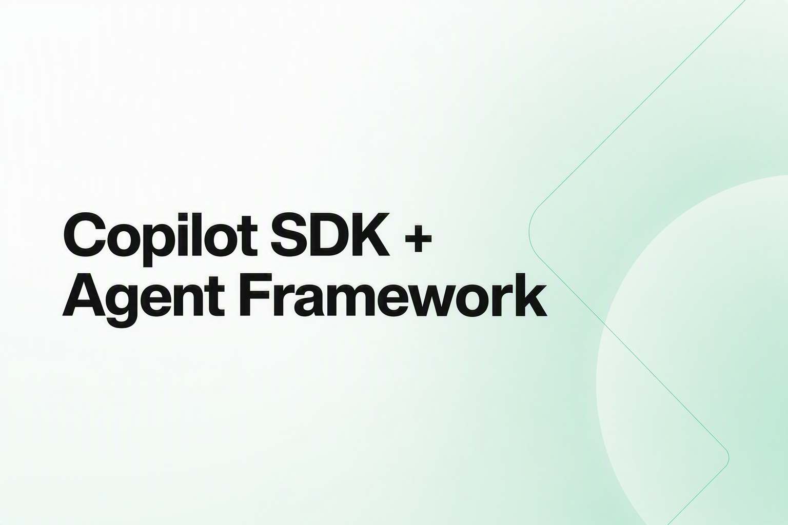 GitHub Copilot SDK connected to Microsoft Agent Framework