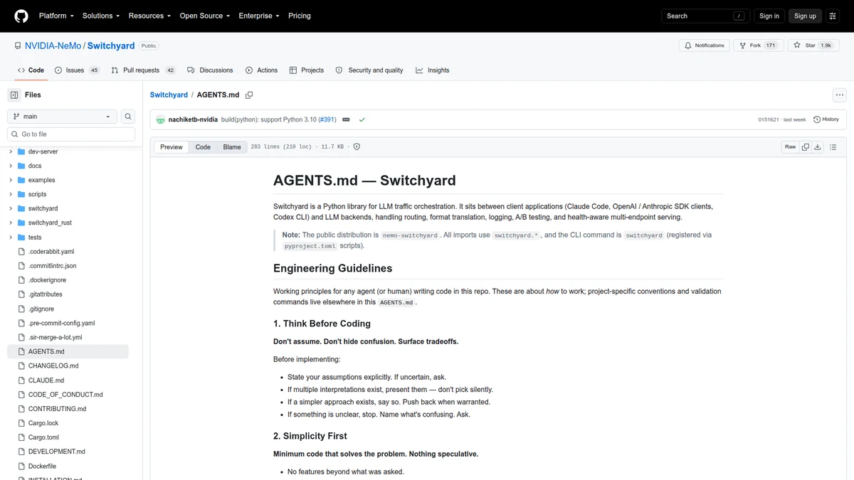 Switchyard configuration and request statistics documentation