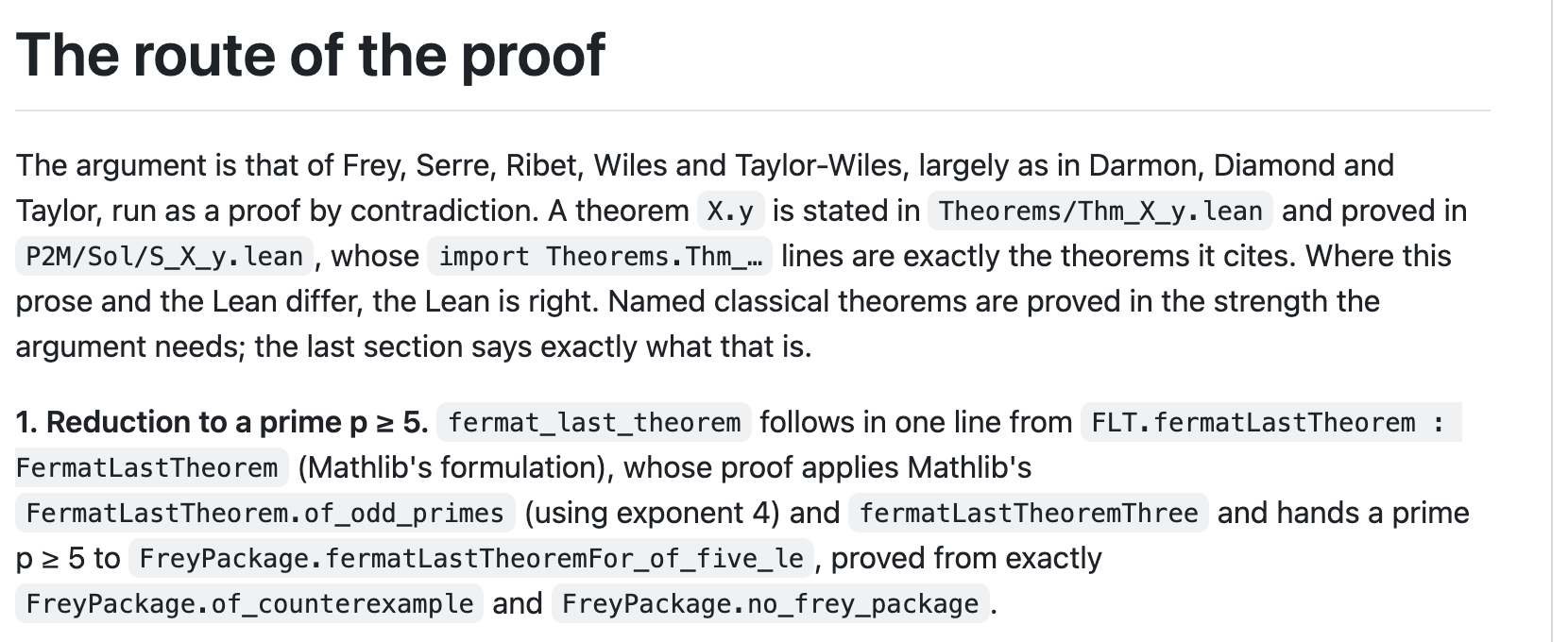 Proof path credits the existing argument and gives Lean statements priority