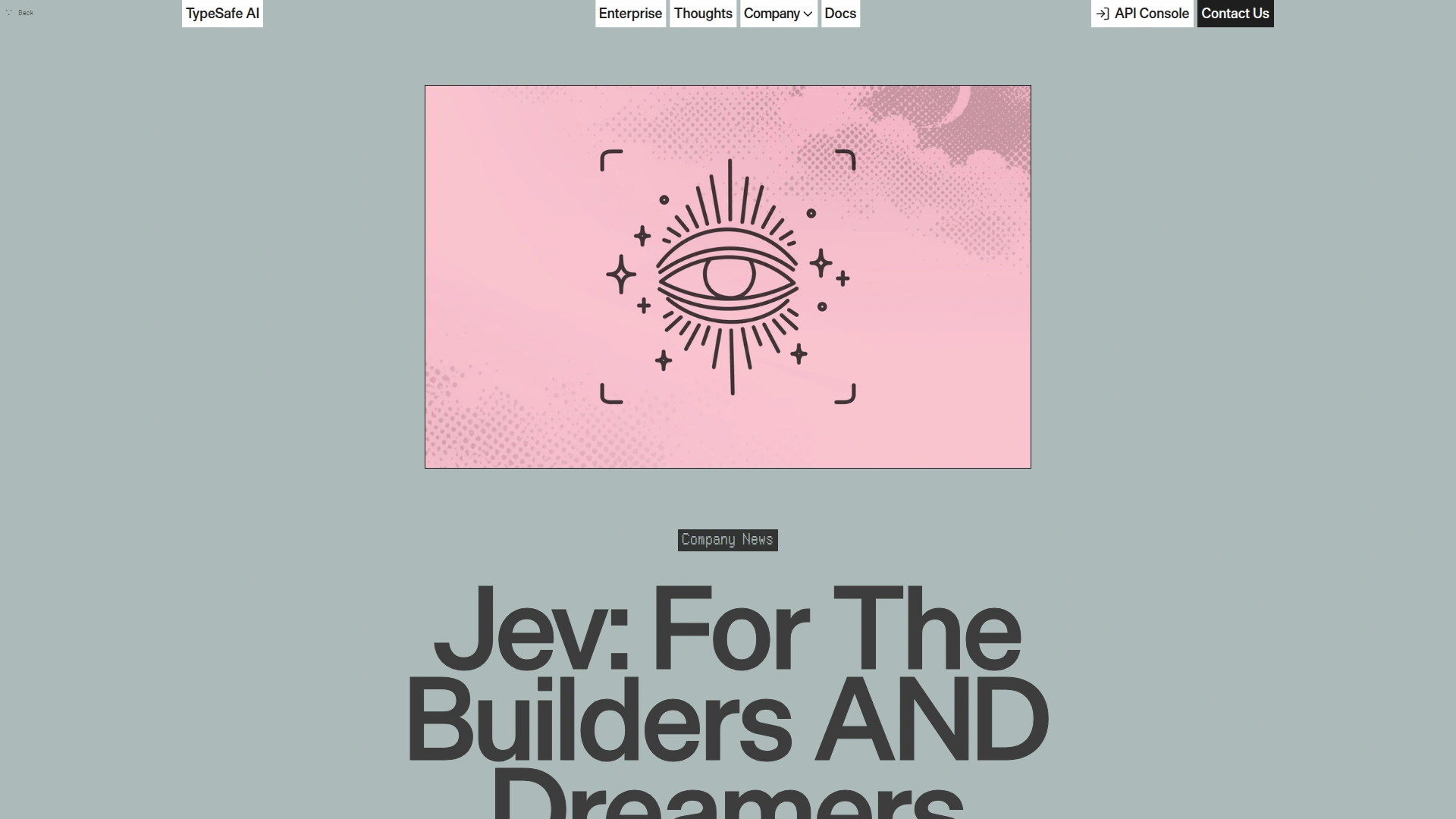 TypeSafe's Jev 1.14 release post describing images, box questions and long context as danger-zone features